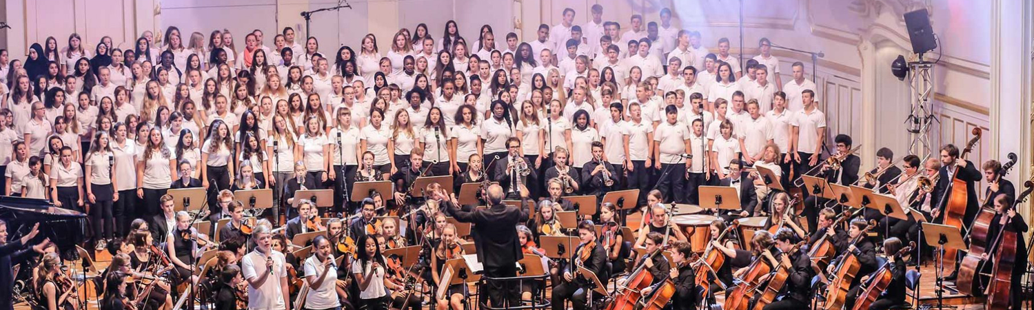 Bildauschnitt mit Felix Mendelssohn Jugendorchester und Chor